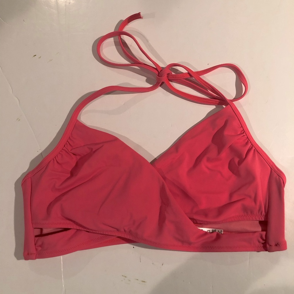 PINK Victoria’s Secret Melon Coral Bikini TOP L